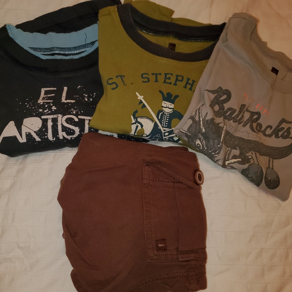 Tea Collection Shirts & Shorts Sz 4 - 4 Items